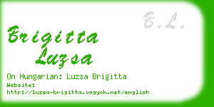 brigitta luzsa business card